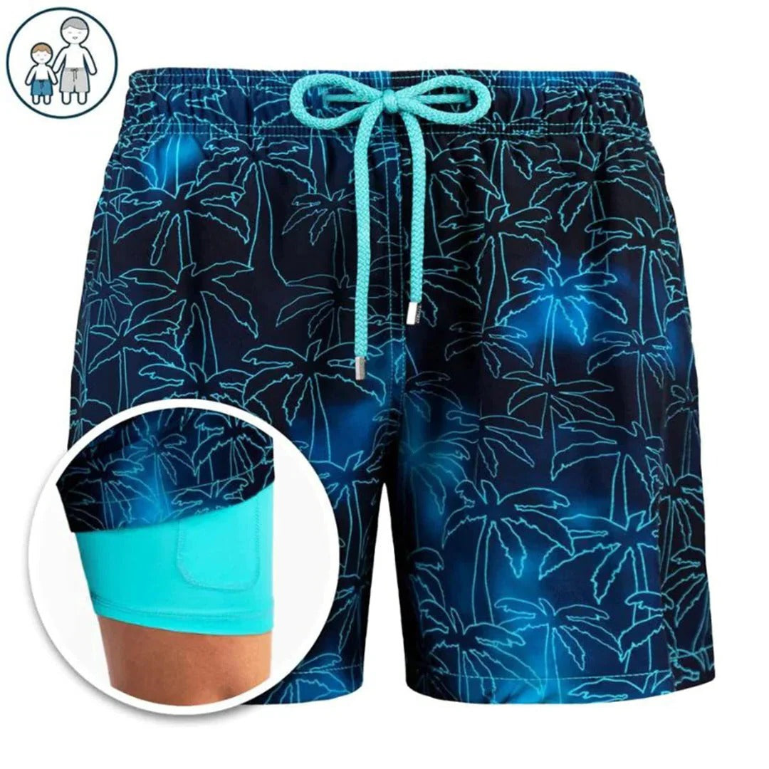 TrendAura Men's Quick-Dry Swim Shorts With Modern Fit For Swimming Beach And Poolside Use