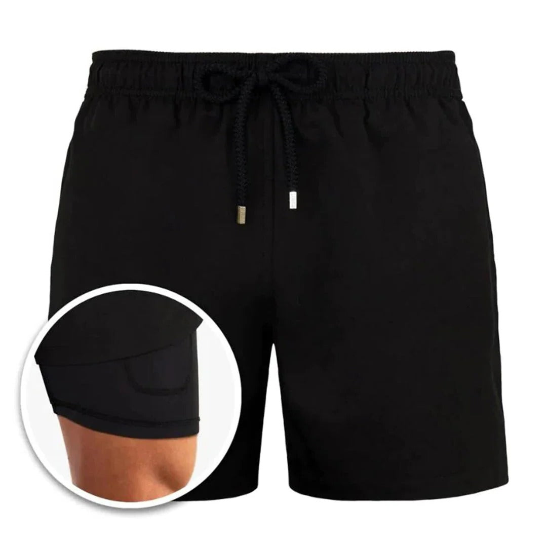 TrendAura Men's Quick-Dry Swim Shorts With Modern Fit For Swimming Beach And Poolside Use