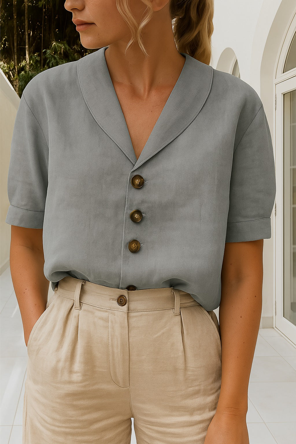 Women’s Envelope Neckline T-Shirt