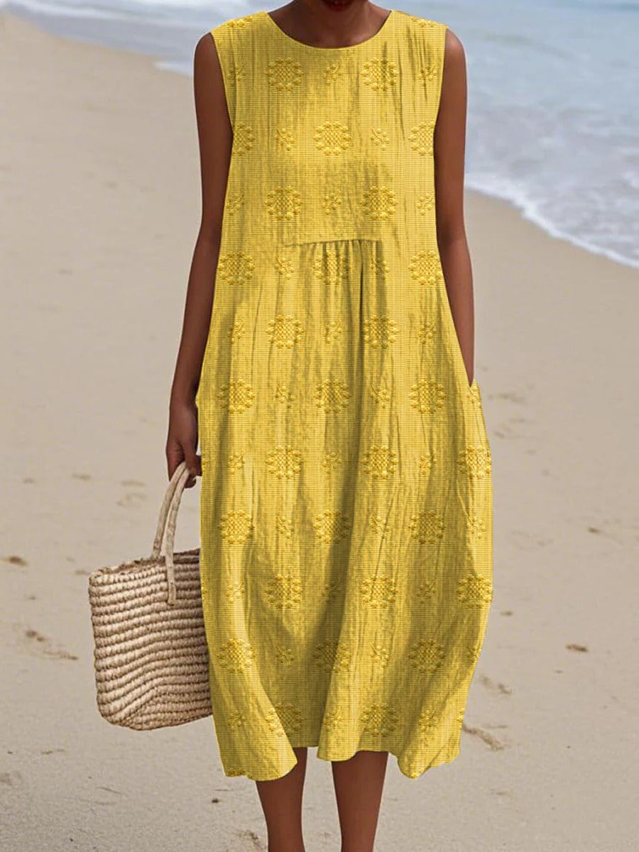 Women's Sleeveless Midi Dress