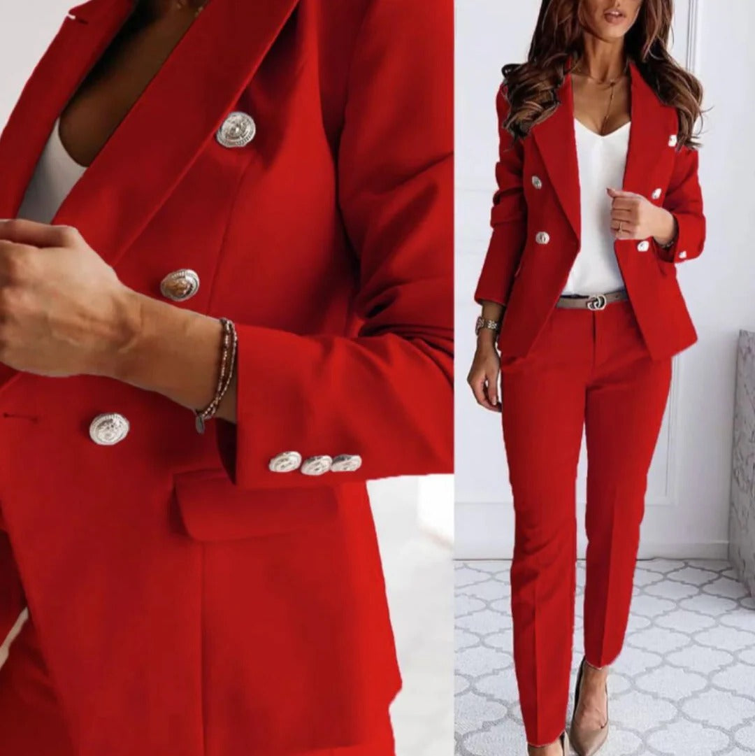 Women's Blazer and Tailored Trousers Set