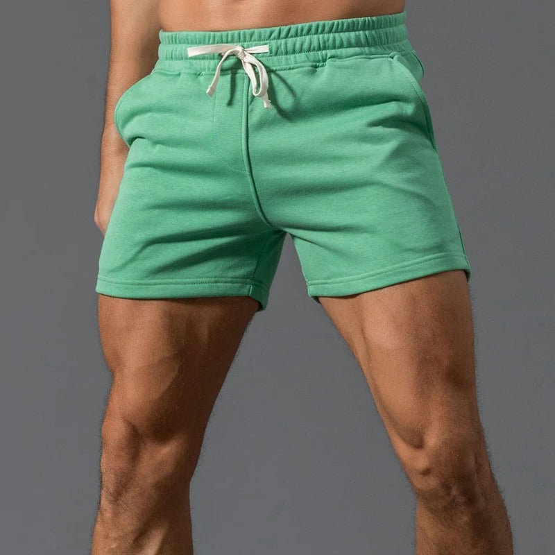 Mens Casual Sports Shorts With Elastic Drawstring Waist Lightweight Comfortable Fit For Everyday Wear