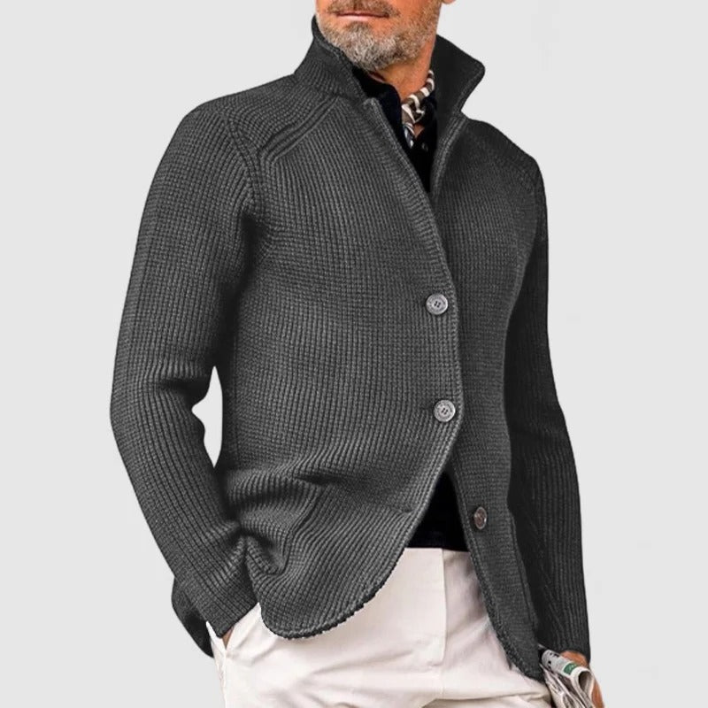 TrendAura Mens Cardigan Knit Button Up Front Classic Layering Sweater For Casual And Formal Wear