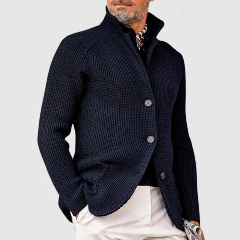 TrendAura Mens Cardigan Knit Button Up Front Classic Layering Sweater For Casual And Formal Wear
