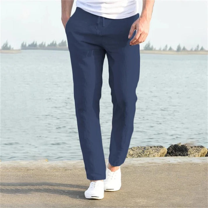 TrendAura Men's Lightweight Casual Trousers For Everyday Comfort With Relaxed Fit And Breathable Fabric