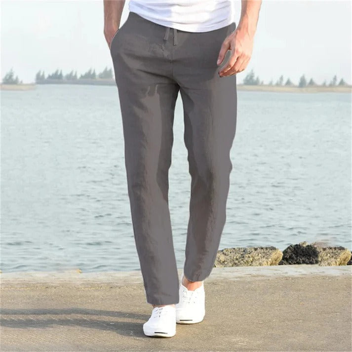 TrendAura Men's Lightweight Casual Trousers For Everyday Comfort With Relaxed Fit And Breathable Fabric