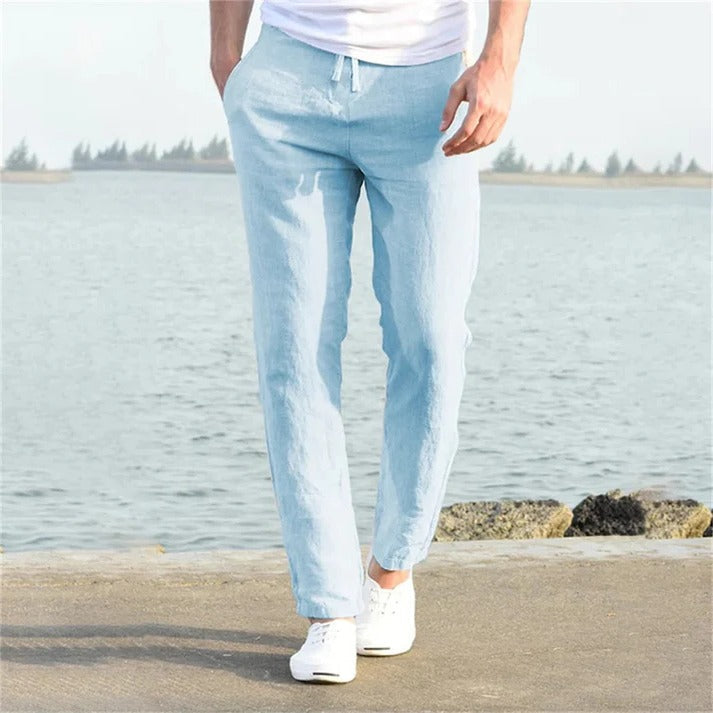 TrendAura Men's Lightweight Casual Trousers For Everyday Comfort With Relaxed Fit And Breathable Fabric