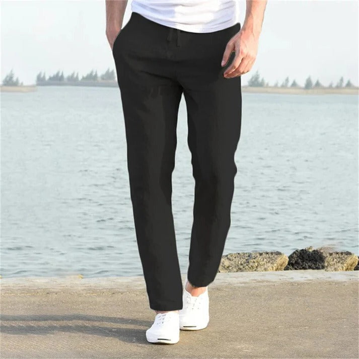 TrendAura Men's Lightweight Casual Trousers For Everyday Comfort With Relaxed Fit And Breathable Fabric