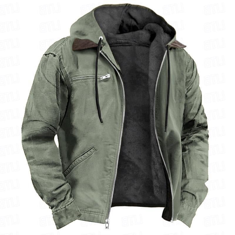 TrendAura Men's Classic Hooded Winter Jacket For Warm Comfort And Everyday Travel