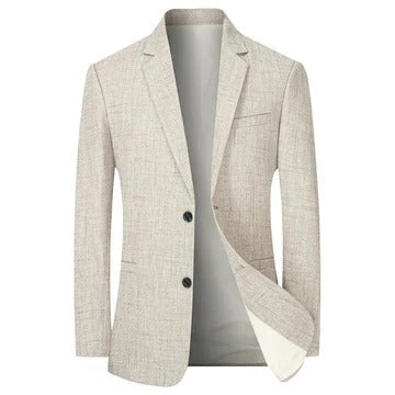 TrendAura Mens Vintage Style Slim Fit Blazer Single Breasted Tailored For Formal And Smart Casual Wear
