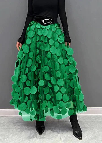 Women’s Polka Dot Tulle Patchwork Skirt