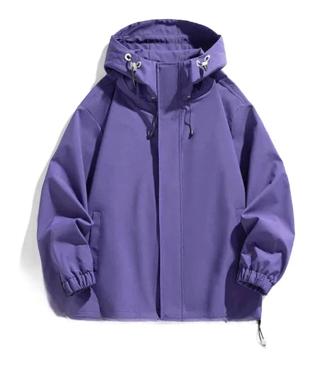 Men's Winter Ski Jacket With Hood And Zipper Elevates Style For Slopes And City