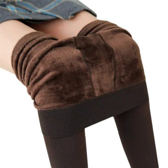 Stretchy Fleece Lined Leggings for Cold Weather