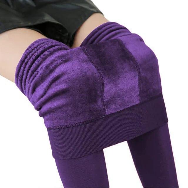 Stretchy Fleece Lined Leggings for Cold Weather