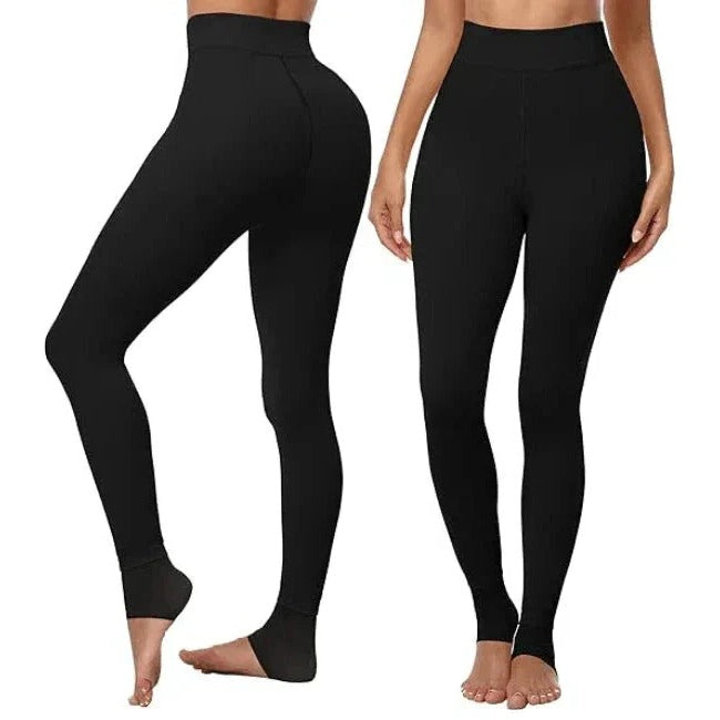 Stretchy Fleece Lined Leggings for Cold Weather