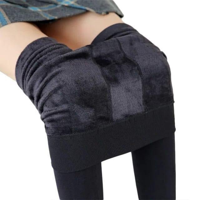 Stretchy Fleece Lined Leggings for Cold Weather
