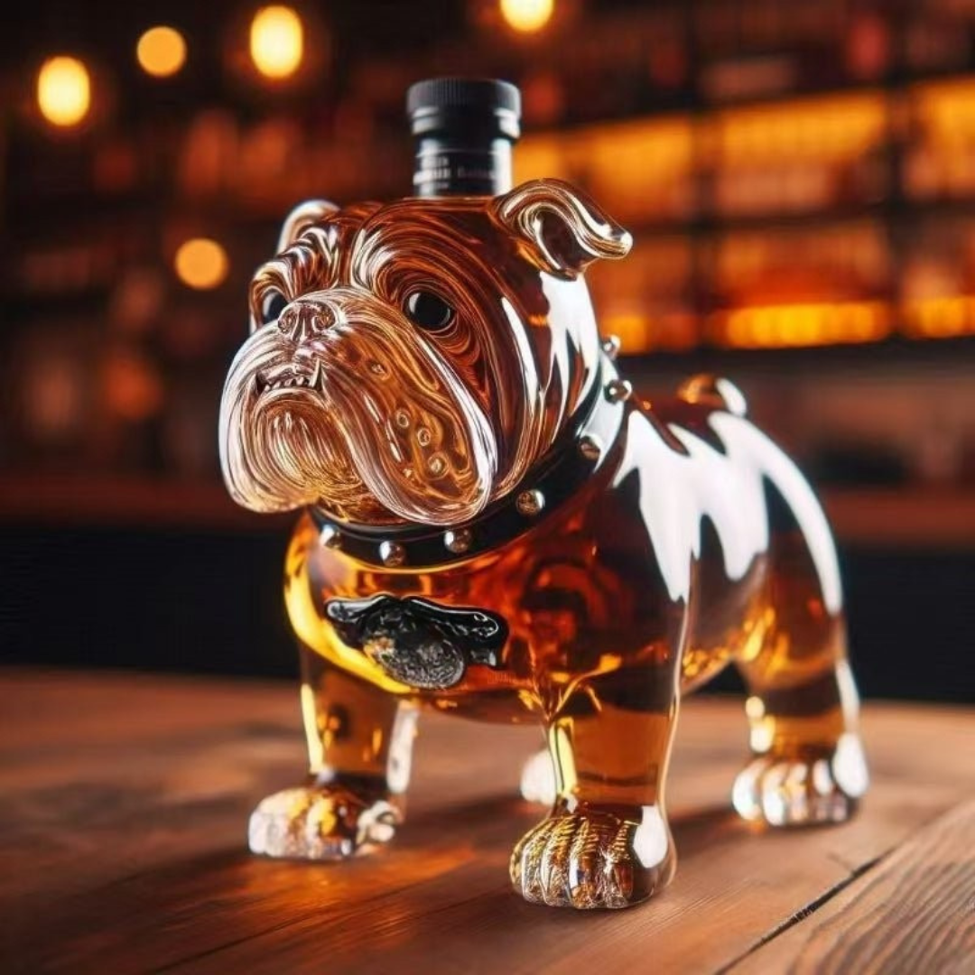 Whisky glass carafe Dog design