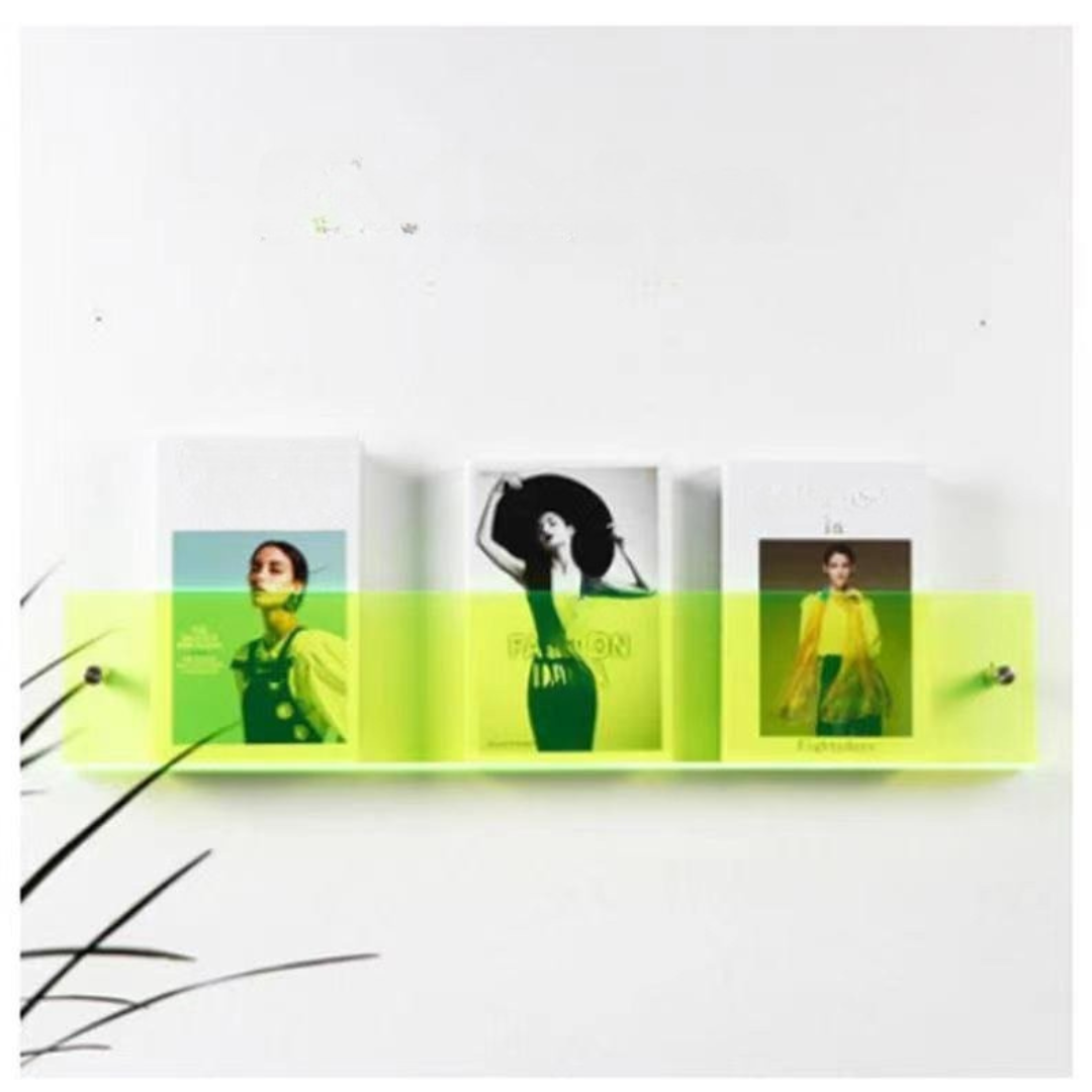 Wall shelf Transparent acrylic magazine holder
