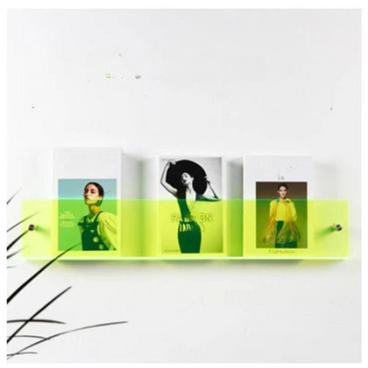 Wall shelf Transparent acrylic magazine holder