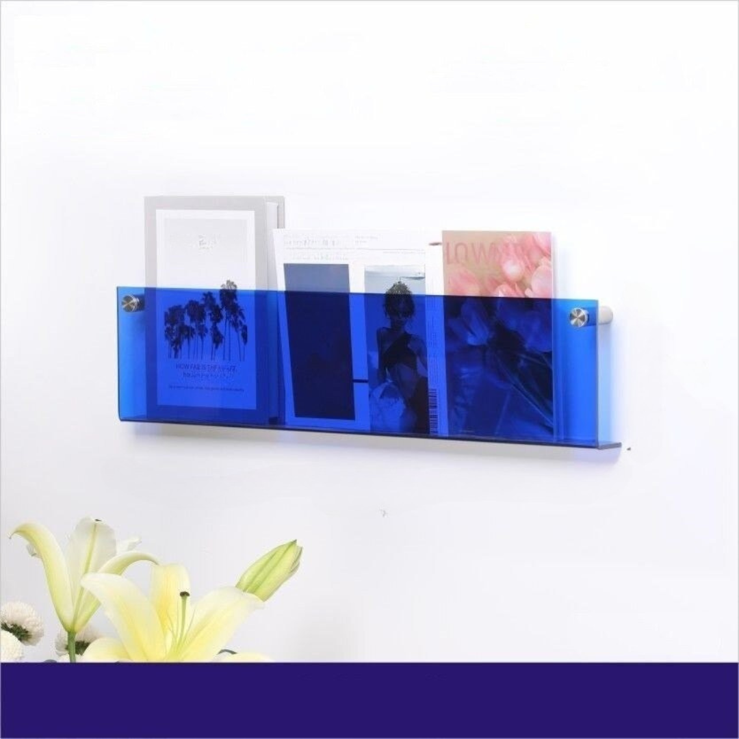 Wall shelf Transparent acrylic magazine holder