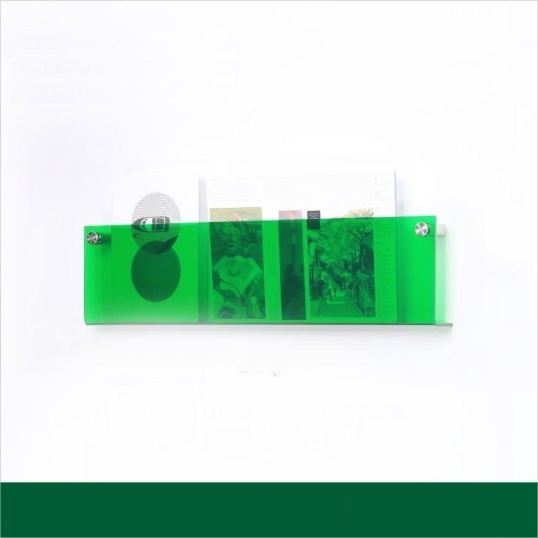 Wall shelf Transparent acrylic magazine holder