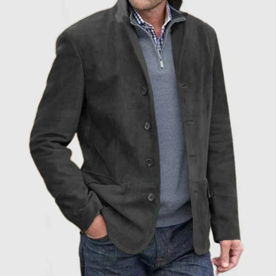 Men's Autumn Casual Blazer With Button Front For Effortless Style And Dressy Versatility