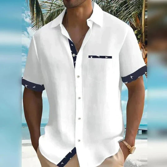 Grey TrendAura Mens Short Sleeve Shirt Tailored Fit With Structured Cut For Versatile Casual And Dress Wear