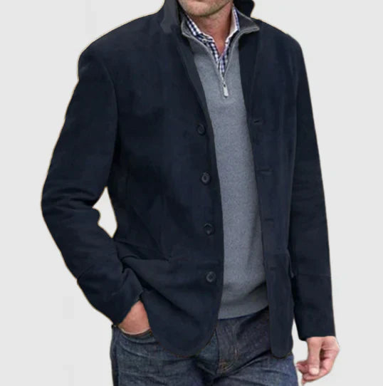 Men's Autumn Casual Blazer With Button Front For Effortless Style And Dressy Versatility