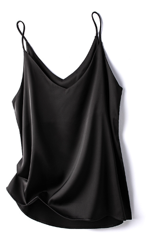 Adelheid | Sleeveless Silk Top for Women with Spaghetti Straps