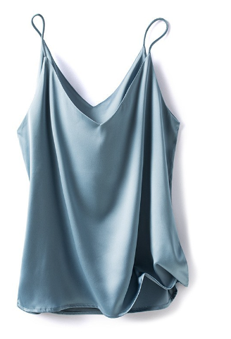 Adelheid | Sleeveless Silk Top for Women with Spaghetti Straps