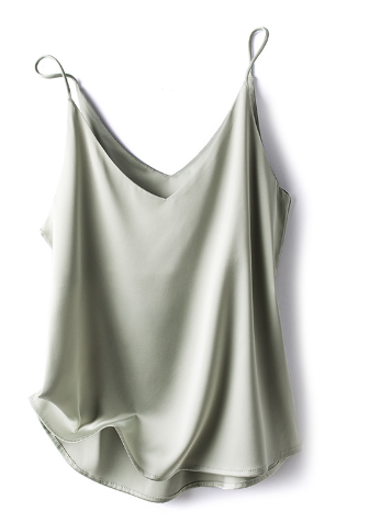 Adelheid | Sleeveless Silk Top for Women with Spaghetti Straps