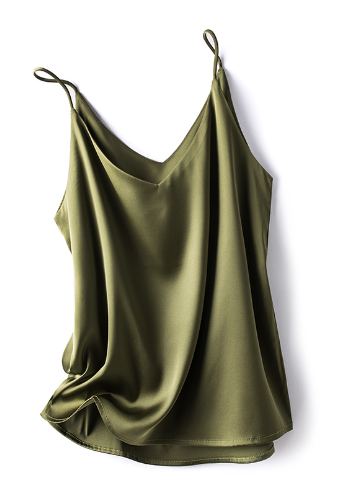 Adelheid | Sleeveless Silk Top for Women with Spaghetti Straps