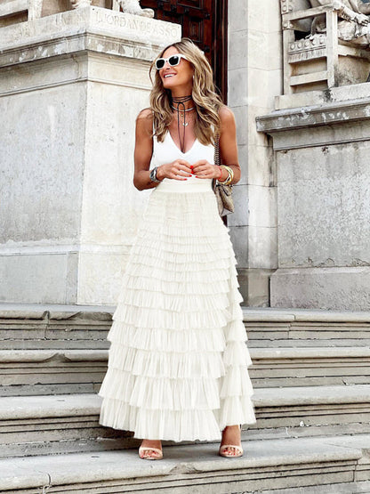 Averie | Elegant Maxi Tulle Skirt for Women