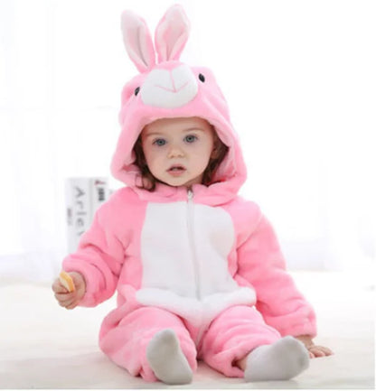 JungleBuddies Baby Onesies Adorable Hooded Animal Outfits Soft Breathable Comfort For Toddlers