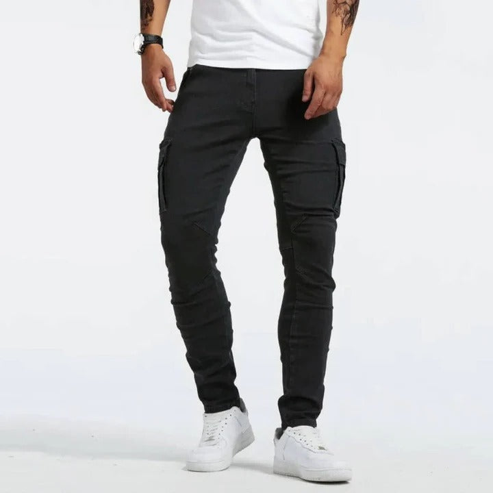 Stretchable Cargo Pants For Men With Multi Pocket Utility And Everyday Comfortable Fit TrendAura