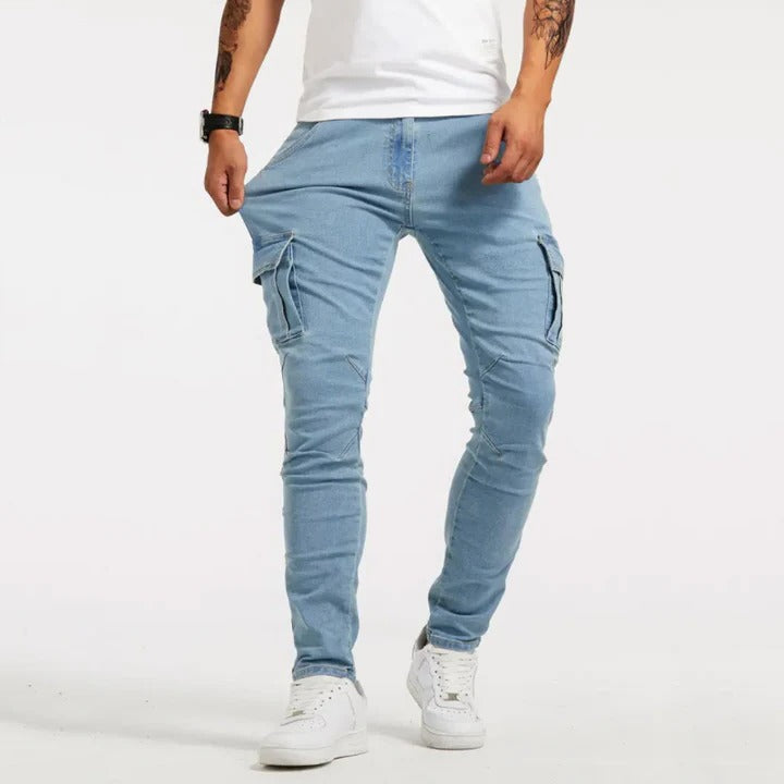 Stretchable Cargo Pants For Men With Multi Pocket Utility And Everyday Comfortable Fit TrendAura