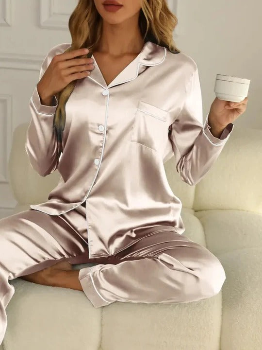 Léa Pajama Set For Women Soft And Comfortable Two-Piece Nightwear For Cozy Relaxation