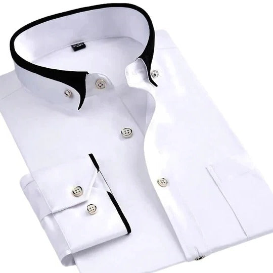 TrendAura Men's Long Sleeve Shirt Versatile Everyday Wear Clean Silhouette Casual to Smart Casual Looks