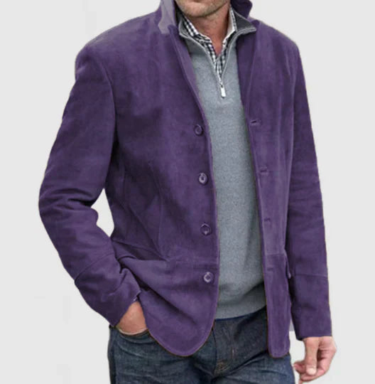 Men's Autumn Casual Blazer With Button Front For Effortless Style And Dressy Versatility