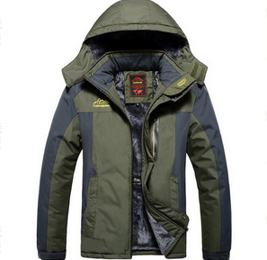 Waterproof and windproof parka with fleece lining and hood - Outdoor jacket
