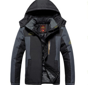 Waterproof and windproof parka with fleece lining and hood - Outdoor jacket
