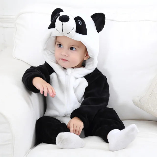 JungleBuddies Baby Onesies Adorable Hooded Animal Outfits Soft Breathable Comfort For Toddlers