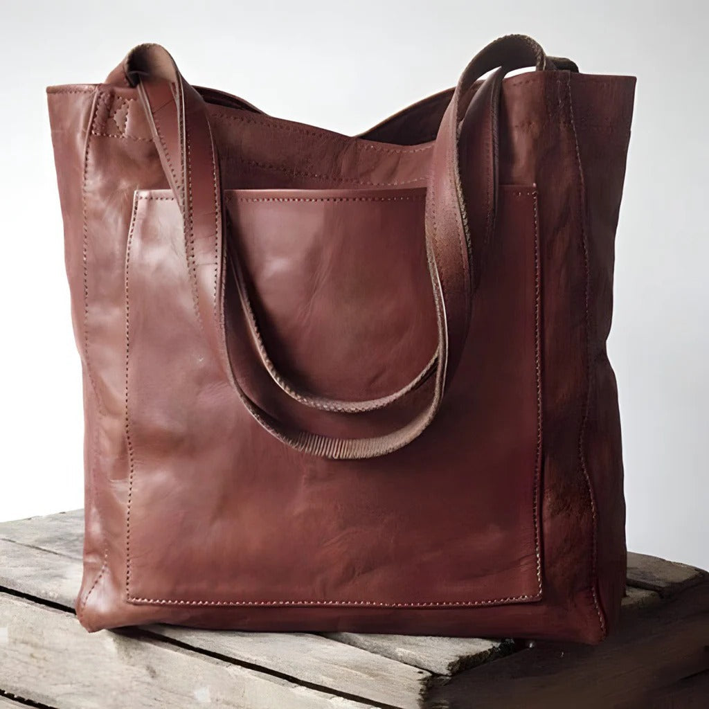 TrendAura Women's Structured Tote Bag - Dual Carry Options And Spacious Everyday Design