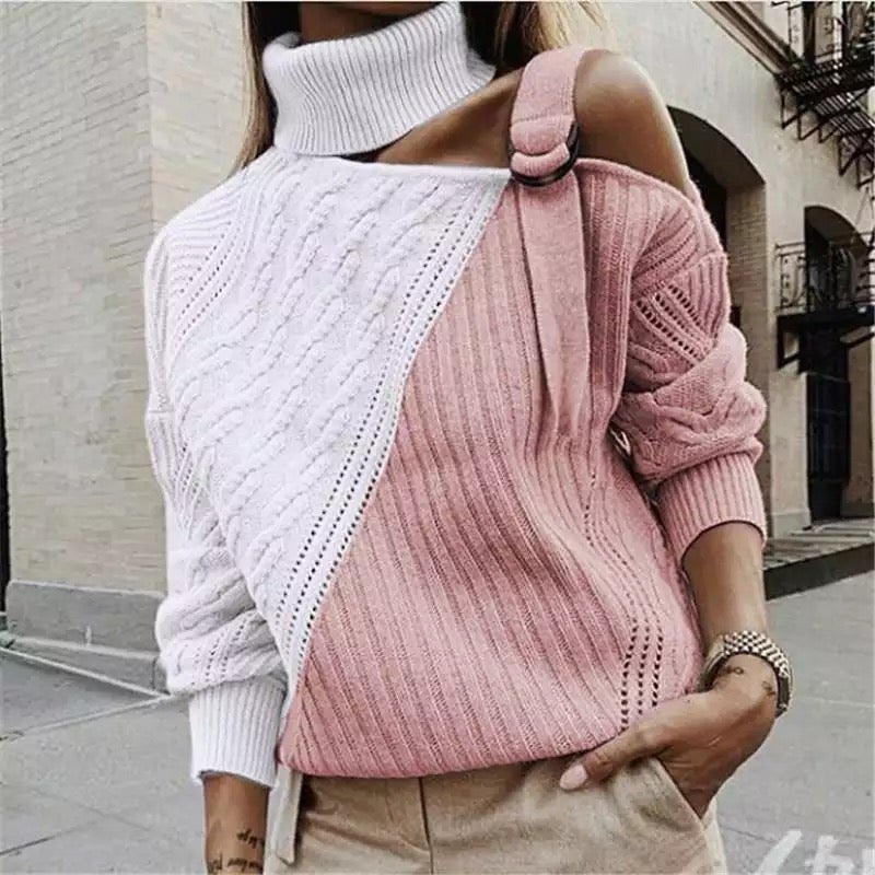 TrendAura | Short turtleneck sweater