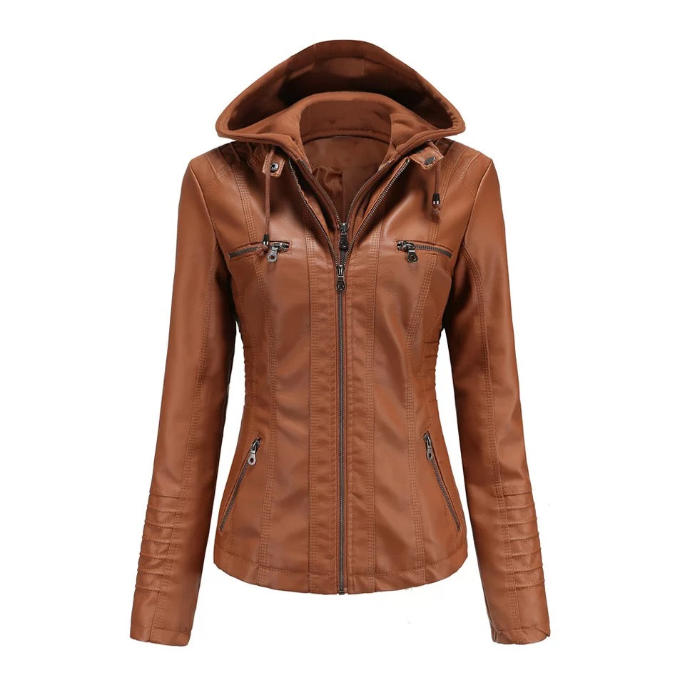 TrendAura | Eco-friendly leather sports jacket