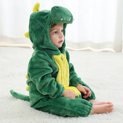 JungleBuddies Baby Onesies Adorable Hooded Animal Outfits Soft Breathable Comfort For Toddlers