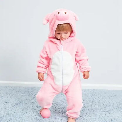 JungleBuddies Baby Onesies Adorable Hooded Animal Outfits Soft Breathable Comfort For Toddlers
