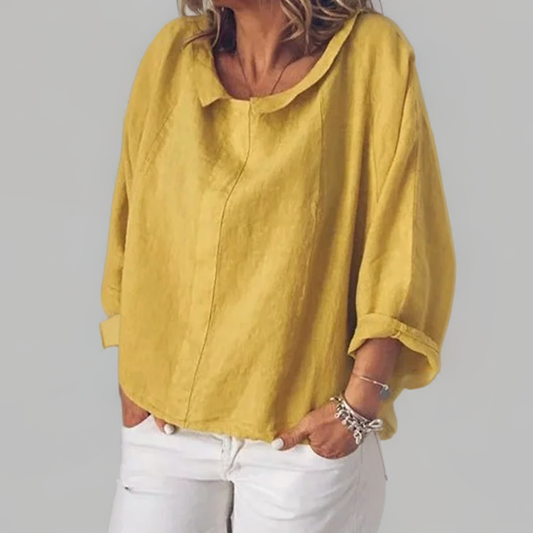 Kadia Casual Long Sleeve Blouse For Women All Day Comfort Elegant Everyday Office Wear