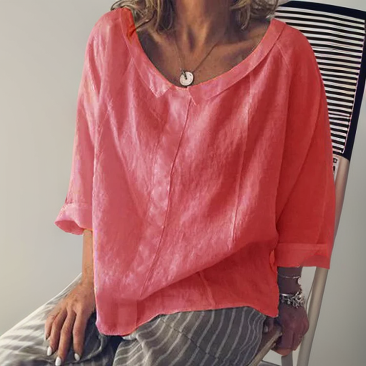 Kadia Casual Long Sleeve Blouse For Women All Day Comfort Elegant Everyday Office Wear