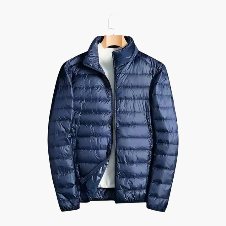 Men's Ultra Lightweight Warm Water-Repellent Puffer Jacket By TrendAura Outdoor Travel And Everyday Wear